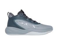 (16 UK, Grey) Skechers Mens League Leather Basketball Shoes