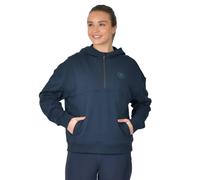 (16 UK, Navy) Dublin Womens/Ladies Hooded Quarter Zip Fleece Top