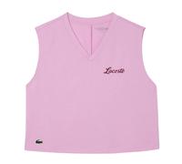(16 UK, Pink) Lacoste Womens/Ladies Sport Relaxed Fit Sleeveless Crop Top