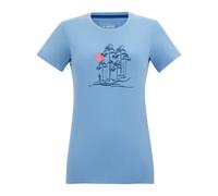 Regatta Womens Fingal Trees Stretch T-Shirt - Washed Denim - 16 UK - Washed Denim - 62% Polyester/30% Recycled Polyester/8% Elastane