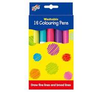 16 Washable Colouring Pens