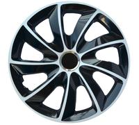 Wheel Covers Wheel Trims Hubcap Set 4 Pieces Black White Universal Car 16 inch