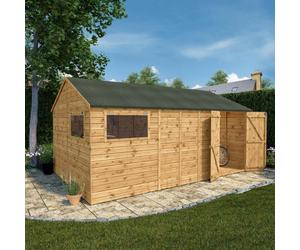 16 x 10 Mercia Premium Shiplap Reverse Apex Workshop