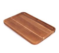16" x 10" Rectangle Serving Trays Wooden Charcuterie Boards Rectangular Large Serving Platters for Cookie, Snack, Appetizer, Dessert, Party Food Dish Acacia Wood Kitchen Platter Tray Cheese Board