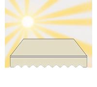 16' x 10' Retractable Patio Awning Replacement Fabric WaterResistant Sun Shade Canopy Cover for Outdoor Deck Balcony YardBeige (3x2m/10x6.5ft)