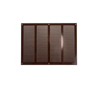 16" x 12" Inch / 400 x 300 mm Brown Air Vent Cover - Steel Return Air Grilles - for Ceiling and Sidewall - HVAC - with Insect Protection Screen (15.74 x 11.81 Inch, Brown)