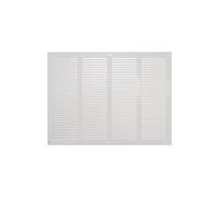 16" x 12" Inch / 400 x 300 mm White Air Vent Cover - Steel Return Air Grilles - for Ceiling and Sidewall - HVAC - with Insect Protection Screen (15.74 x 11.81 Inch, White)