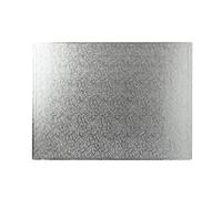 16 x 12" Silver Oblong Cake Drum 12mm Thick (Pack of 5)