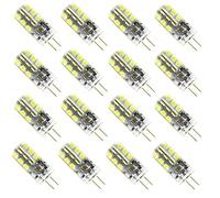 16 x 3 W G4 LED Lamp AC DC 12 V Pin Base Mini Light Non-Dimmable 250 Lumen Replaces 20 W Halogen Bulb Cool White 6000 K 360º Beam Angle Diameter 12 x 37 mm
