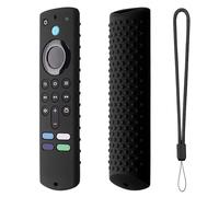 16 x 4.5 cm Silicone Remote Control Case, Silicone Case for Fir-e TV Stick 4K, Silicone Remote Control Cover, Non-Slip Silicone Case with Lanyard, Shockproof 4K Anti Fall RC Silicone Cover