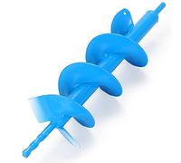 16" x 4" Upgraded Auger Drill Bit with Sharp Thickended Blades and Tungsten Steel Cemented Carbide - Ice Augers for Ice Fishing Intensive Blades for Planting for 3/8" Hex Drive Drill