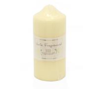 16 x 7cm 100 Hour Overdipped Vanilla Scented Pillar Votive Wax Candle Cream