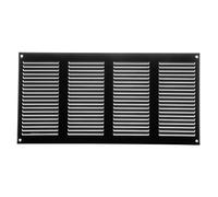 16" x 8" Inch / 400 x 200 mm Black Air Vent Cover - Quality Steel Return Air Grilles - for Ceiling and Sidewall - HVAC - with Insect Protection Screen (15.74''x7.87'' Inch, Black)