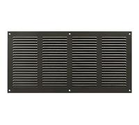 16" x 8" Inch (Outer Dimensions) Anthracite Air Vent Cover - Steel Return Air Grilles - for Ceiling and Sidewall - HVAC - with Protection Screen (400 x 200 mm)