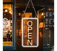 16"x 9" LED Neon Open Signs for Business, Ultra Bright Lighted Sign Open, Electric Light up Sign for Stores, Restaurants Offices Retail Shops Window Storefronts