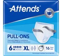 16 x Attends Pull Ons 4 | Extra Large|Adult Nappies Pull Ons Pants| 1 Pack of 16