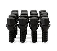 16 x Black Chrome Wheel Bolts for Mini Cooper with Genuine & Aftermarket Alloy Wheels Part No.16BM17B183