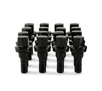 16 x Black Wheel Bolts Nuts for Citroen Alloys - SFP-16BMPEB4B