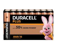 16 x Duracell Plus Power MN2400 AAA Batteries Long-Dated