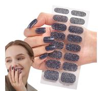 16 x Semi-Cured Gel Nail Stickers | Peel and Stick Nail Polish for DIY Manicure Art Design Home Salon Beauty Daily Wear Fashion Creative