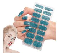 16 x Semi-Cured Gel Stickers | Peel and Stick Nail Polish for DIY Manicure Art Design Home Salon Beauty Daily Wear Fashion Creative