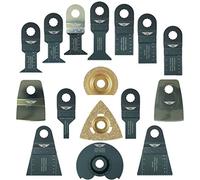 16 x TopsTools WXK16 Mix Blades Compatible with Worx Sonicrafter, Worx 250W, Erbauer Multitool Multi Tool Accessories