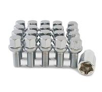16 x Wheel Bolts & 4 x Locking Nuts for Ssangyong Tivoli Alloys - 20BM15112 | Precision Chrome Wheel Nuts designed to fit Original Equipment Alloy Wheels Only.