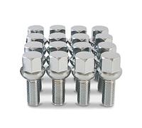 16 x Wheel Bolts Nuts for VW Volkswagen Lupo Alloy Wheels - SFP-16BM15131 | Precision Chrome Wheel Nuts designed to fit Original Equipment Alloy Wheels Only.