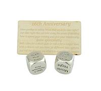 16 Year Anniversary Metal Date Dice Create a Unique 16th Anniversary Date Idea