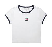 (16 Years, White) Tommy Hilfiger Childrens/Kids Heritage Ribbed Collar T-Shirt