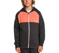 (16 Yrs, Cherry Tomato) Quiksilver Boys Easy Day Zip Up Hooded Sweatshirt Hoody Hoodie Jacket Top