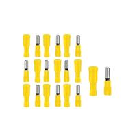 160/80/60pcs bullet butt connectors, fully Insulated pvc quick splice electrical crimp terminal for automotive, boat, industrial(60pcs-Yellow In Bag)