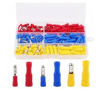 160/80/60pcs bullet butt connectors, fully Insulated pvc quick splice electrical crimp terminal for automotive, boat, industrial(160pcs-Mix In Box)