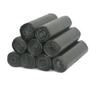 160 Biodegradable Bin Bags Liner Tie Handles，Food Waste Bags Trash Bags，10 Litre Compostable Compost Caddy Liners，Recycled Bin Liners Rubbish Bags for Kitchen Trash, Household and Office (Black)