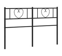 (160 cm) vidaXL Metal Headboard Tall Headboard Bed Header Bed Headboard Black 160 cm