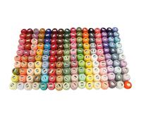 160 Colors Set Size 8 Cotton Pearl Thread for DIY Crochet Embroidery Craft Smocking Applique 5 Grams Ball 43 Yards Long for Embroidery DIY Crafts