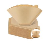 160 Count Size 4 Cone Natural Coffee Paper Filters 8-12 Cup Compatible with Pour Over and Drip Coffee Maker