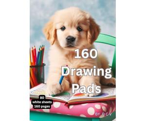 160 Drawing pads: A4 Plain Paper Drawing Pad , A4 Drawing Pad,80 Sheet Sketch Book, Arts and Craft Scrap Book Essential for Kids Activity ... for Children - Drawing Paper for Children