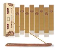 160 Incense Sticks, 8 Unique Flavours Joss Sticks With Incense Stick Holder, Sandalwood Incense Sticks For Aromatherapy, Yoga, Meditation, Healing, Spirituality