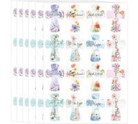 160 Pcs Flower Christian Cross Stickers Religious Christian Bible Verses Labels Jesus Inspirational Motivational Faith Envelop Seal for Christmas Scrapbooks Bottles Present Tag Decor