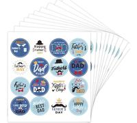 160 PCS Happy Father's Day Stickers,Fathers Day Stickers,Sheets Hat Beard Letters Art Decal for Greeting Card Dessert Cupcake Decoration