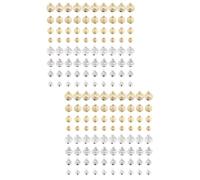 160 Pcs Mini DIY PET Bell Charms for Cat Collars Crafting Projects | Bronze, Silver and Golden Mix, Lightweight Open-mouth Design, Simple Stylish Look for Crafting Use Random Color