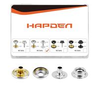 160 Pcs Snap Buttons,Snap Fasteners Kit 15mm Stainless Steel Snaps Marine Grade Boat Canvas Snaps,3/8" Socket Metal Snaps for Clothing Leather Boat Cover Fabric (Regular-Silver)