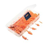 160 Pcs Snowman Nose Set Small Christmas Snowman Nose Mini Plastic Snowman Nose Xmas Craft Snowman Nose Novelty Carrot Nose Tiny Snowman Nose Accessories for DIY Crafts