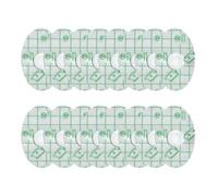 160 PCS Waterproof Ear Covers for Kids Shower & Swimming - 4.4x6.8cm Ear Protectors with Soft Cotton Plugs - Reusable, Hypoallergenic Stickers for Bath & Pool Use (Transparent, 5.3cm*8.1cm)