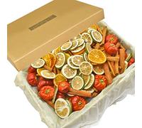 160 Piece Dried Christmas Fruit Pack Including Citrus Slices, Pumpkins and Cinnamon
