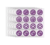 160 Pieces UV Sunscreen Stickers, Reminders to Know When to Reapply Sunscreen, Waterproof UV Detection Stickers (Ball Style)