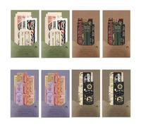 160 Retro Literary Stickers, Scrapbook Accessories, Decorative Stickers, Suitable for Scrapbooks, Diaries, Envelopes, Photo Albums, Etc.