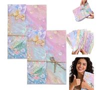 160-Sheet Pearlescent Scrapbook Paper - Pearl & Vintage Floral Scrapbook Paper Pack, Journaling Scrapbooks Supplies Craft Collage Papers Set for DIY Scrapbooking and Card Making (2 Pcs)
