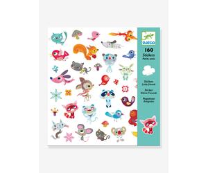 160 Stickers, Small Friends by DJECO blue